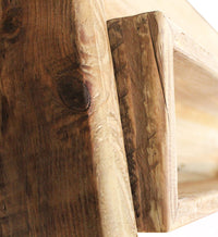 Scaffale da bagno stendino in Pino riciclato cm 62x45x175 - PINE