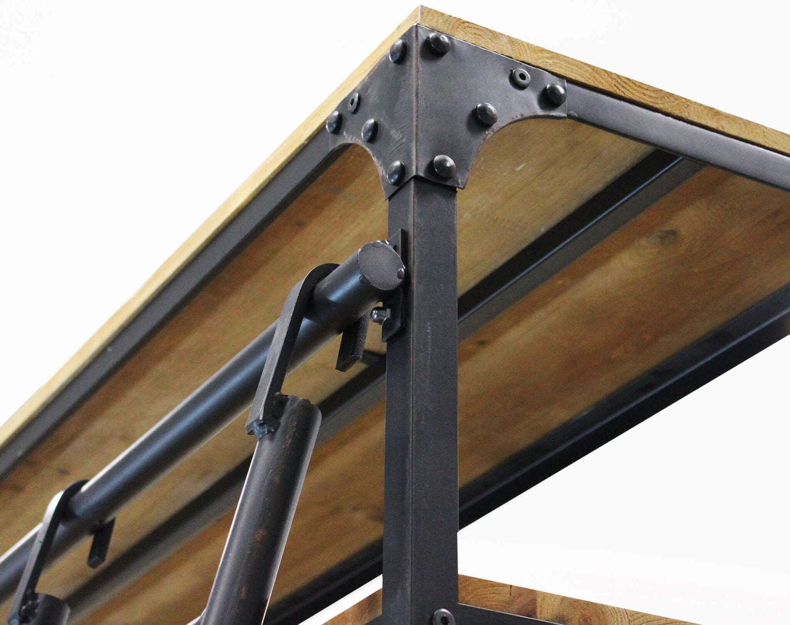 Libreria Industrial in Acciaio Legno cm 182x41x217 - NEWTON