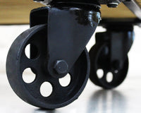 Scaffale Industrial con ruote in Legno Metallo cm 72x39x87 - DALLAS