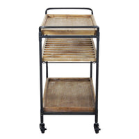 Carrello Portavivande con ruote in Metallo Legno cm 88x43x77 - HERBIE