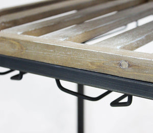 Carrello Portavivande con ruote in Metallo Legno cm 88x43x77 - HERBIE