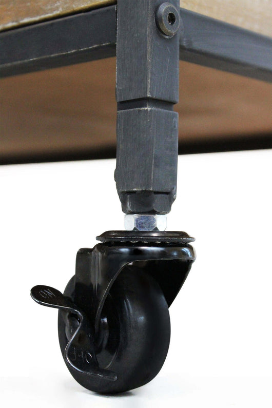 Carrello Portavivande con ruote in Metallo Legno cm 88x43x77 - HERBIE