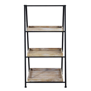 Libreria Industrial in Metallo Legno cm 52x41x100 - BRIGHAM