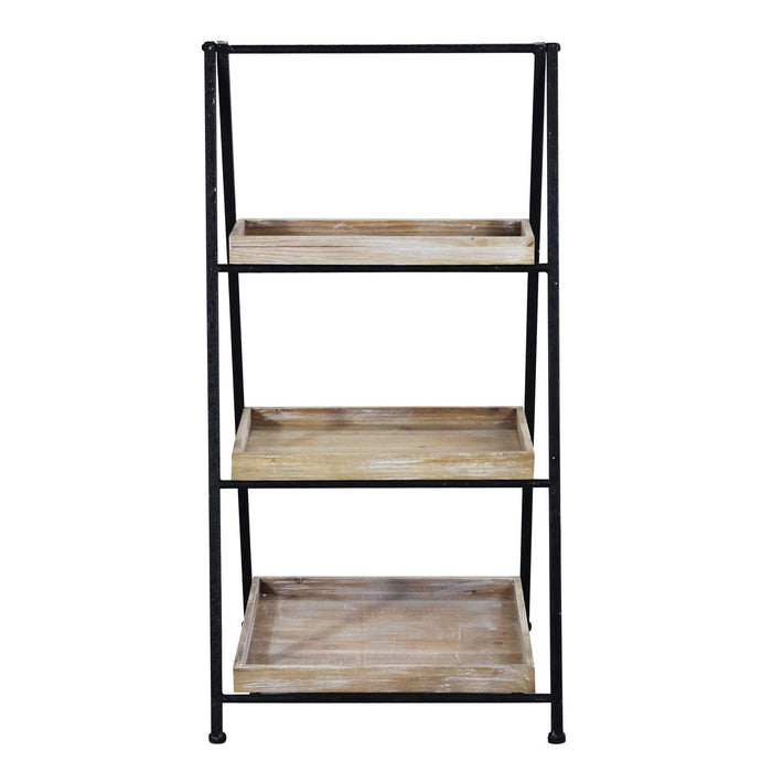 Libreria Industrial in Metallo Legno cm 52x41x100 - BRIGHAM