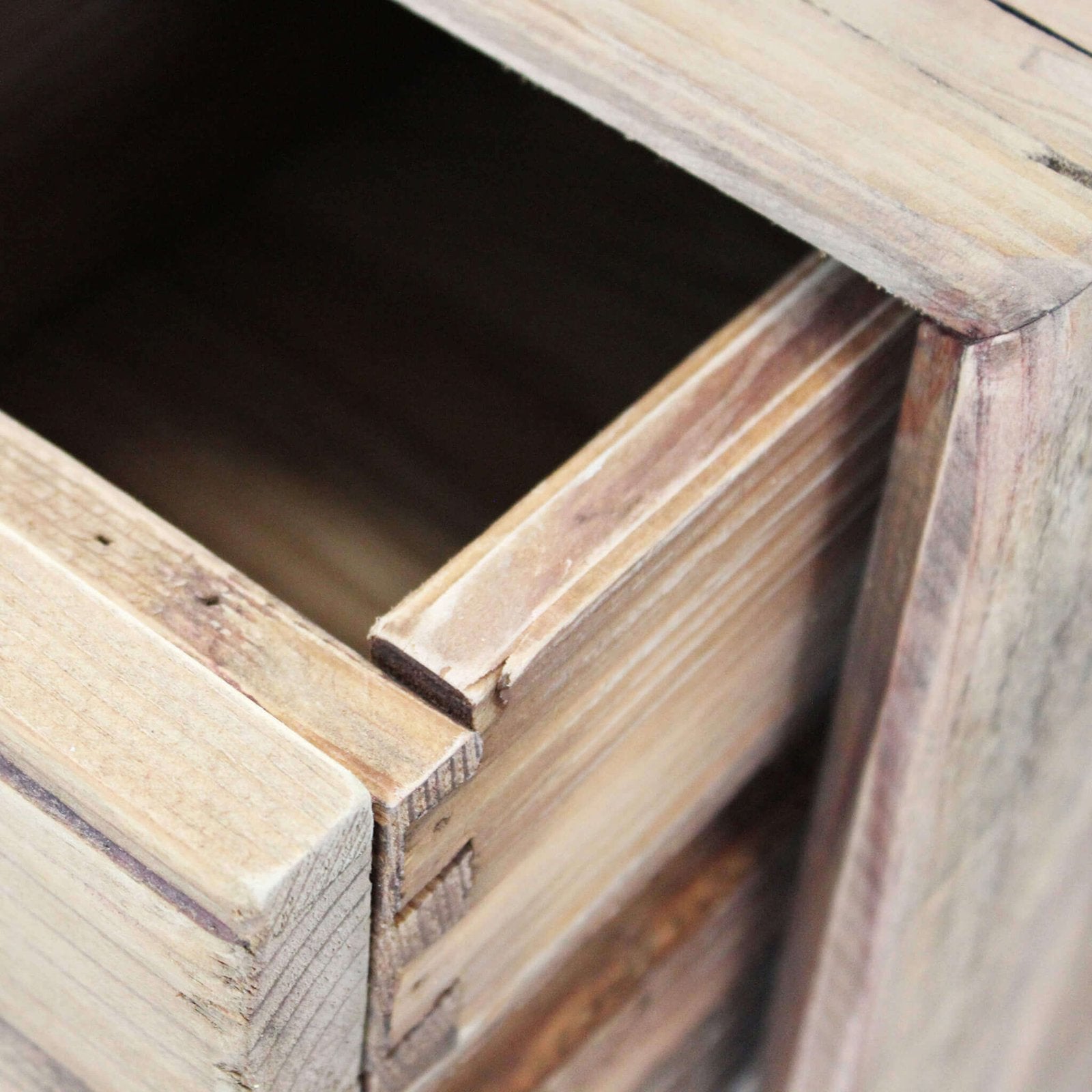 Porta tv con 2 cassetti in Pino riciclato cm 180x48x65 - PINE