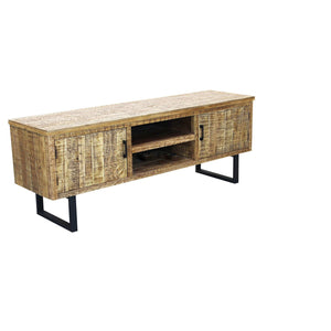 Porta tv Moderno in Legno Metallo cm 160x45x60 - WILLARD