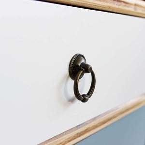 Mobiletto con 2 cassetti e un anta in Legno MDF cm 80x35x140 - THORBURN