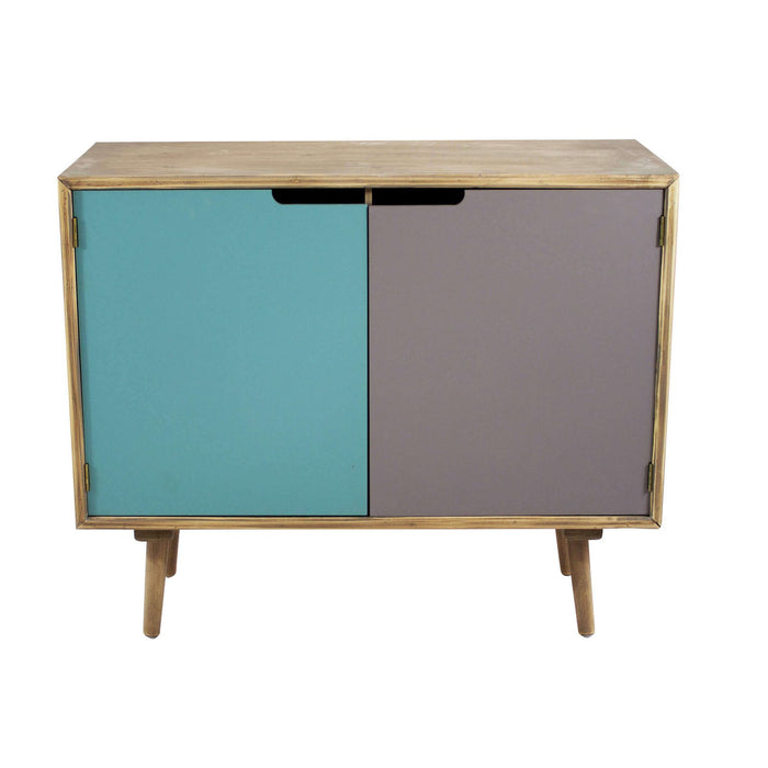 Mobiletto multicolore in Legno cm 80x35 5x48 5 - MARTIN