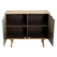 Mobiletto multicolore in Legno cm 80x35 5x48 5 - MARTIN