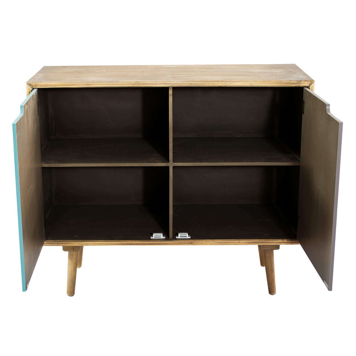 Mobiletto multicolore in Legno cm 80x35 5x48 5 - MARTIN