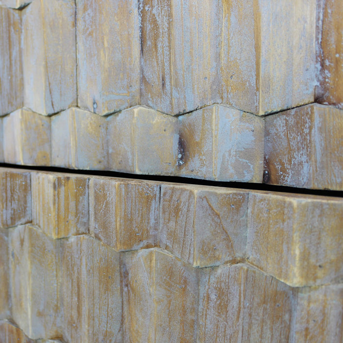 Cassettiera per soggiorno moderna in Legno cm 88x45x89 - FLETCHER