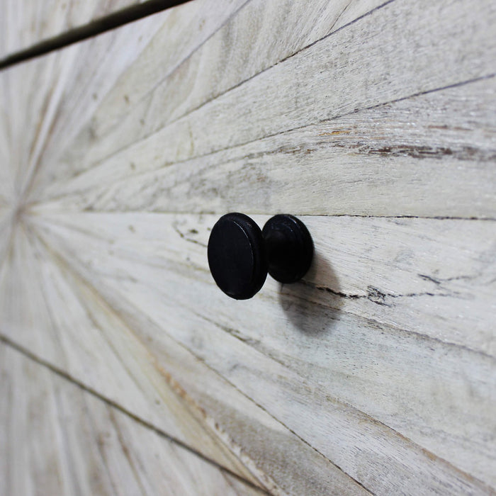 Cassettiera 3 cassetti in Legno Metallo cm 75x45x81 - RAPHAEL