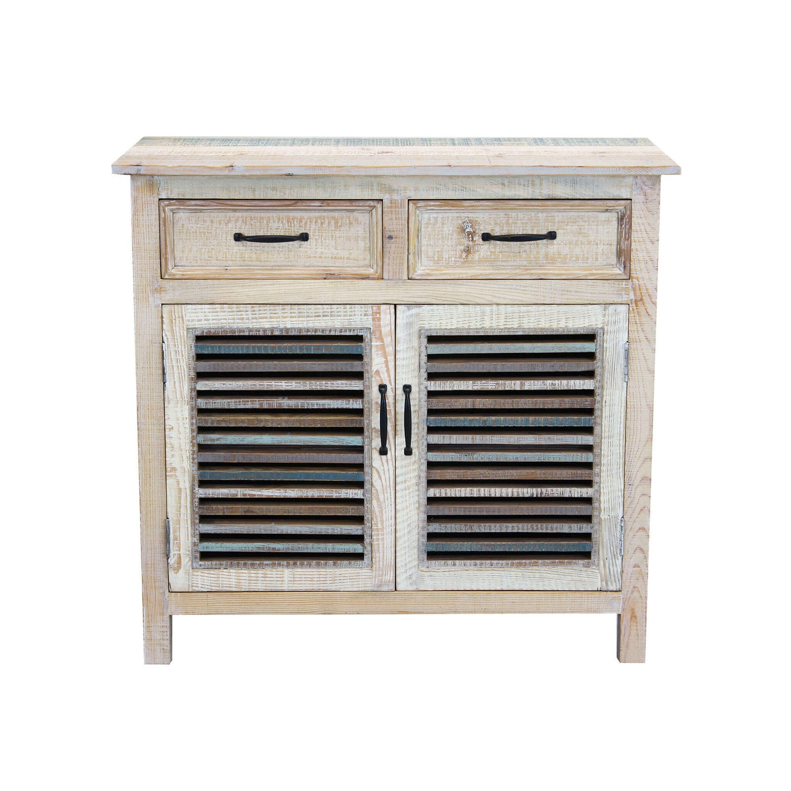 Mobile 2 cassetti 2 ante in Legno cm 90x42x85 - FREDDY