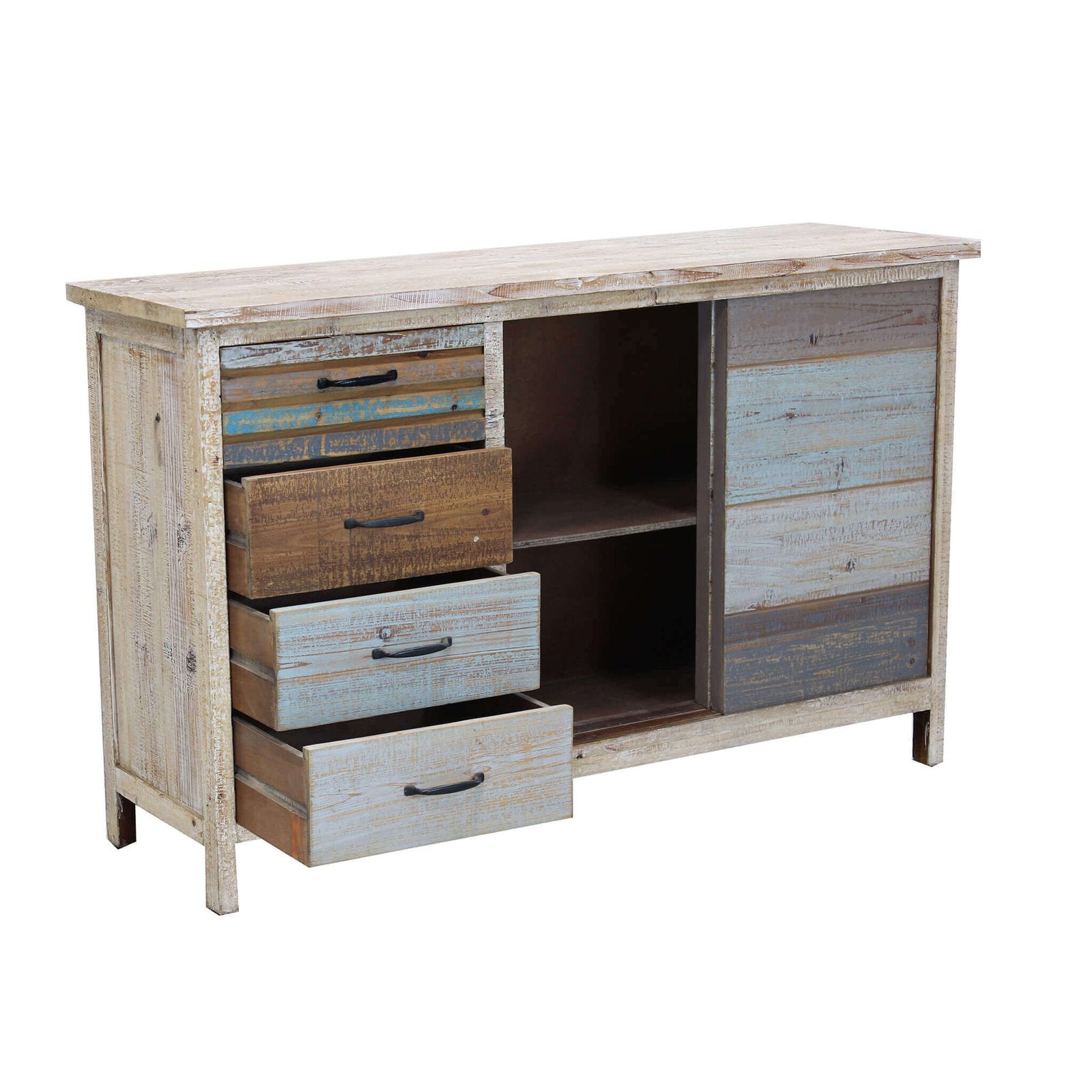 Credenza colorato in Legno cm 140x40x82 - FREDDY