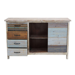 Credenza colorato in Legno cm 140x40x82 - FREDDY