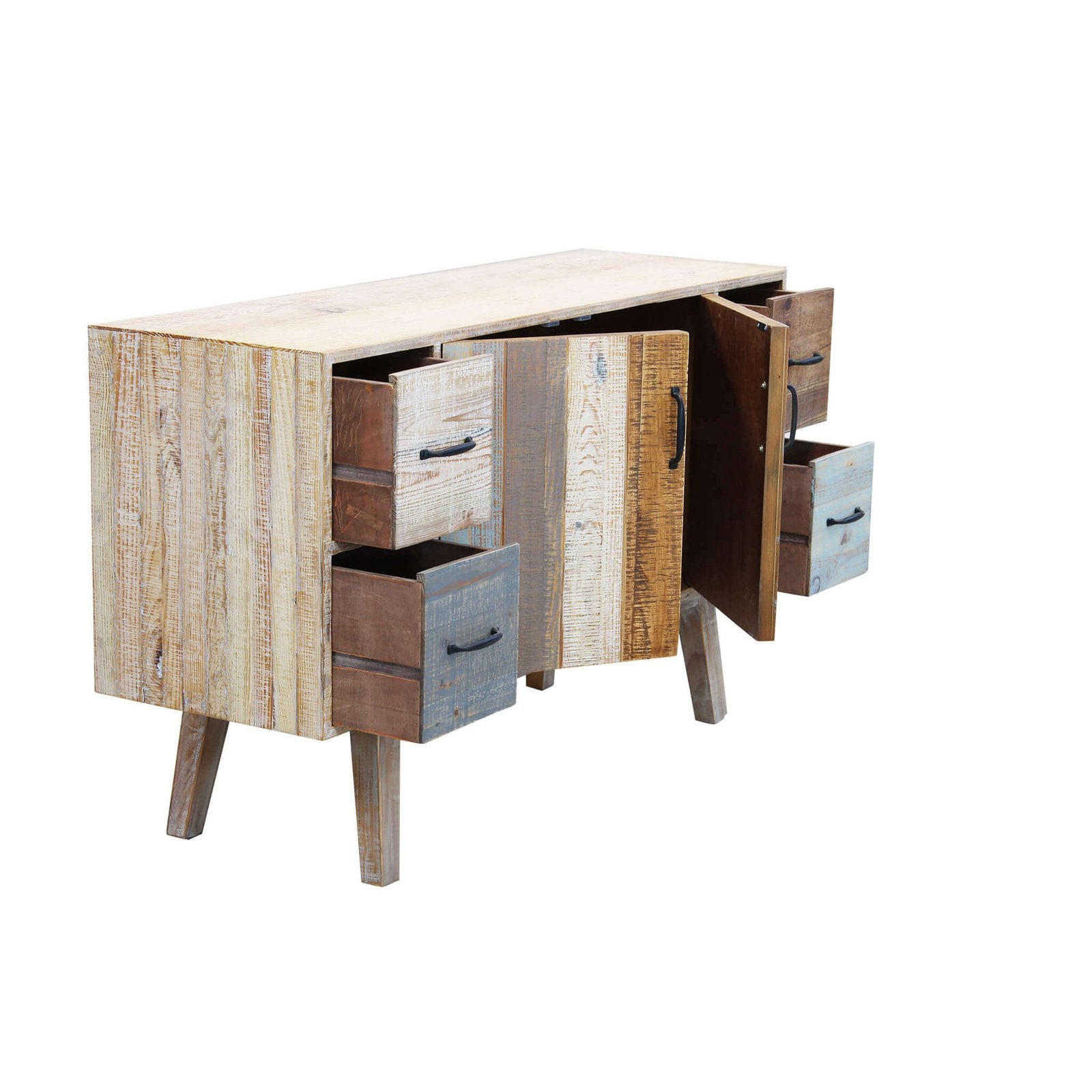 Credenza colorato in Legno cm 131x40x77 - FREDDY