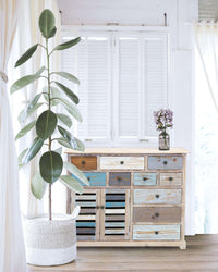 Credenza colorato in Legno cm 108x38x89 - FREDDY