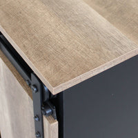 Dispensa per soggiorno Industrial in Legno Acciaio cm 80x160x40 - TREY