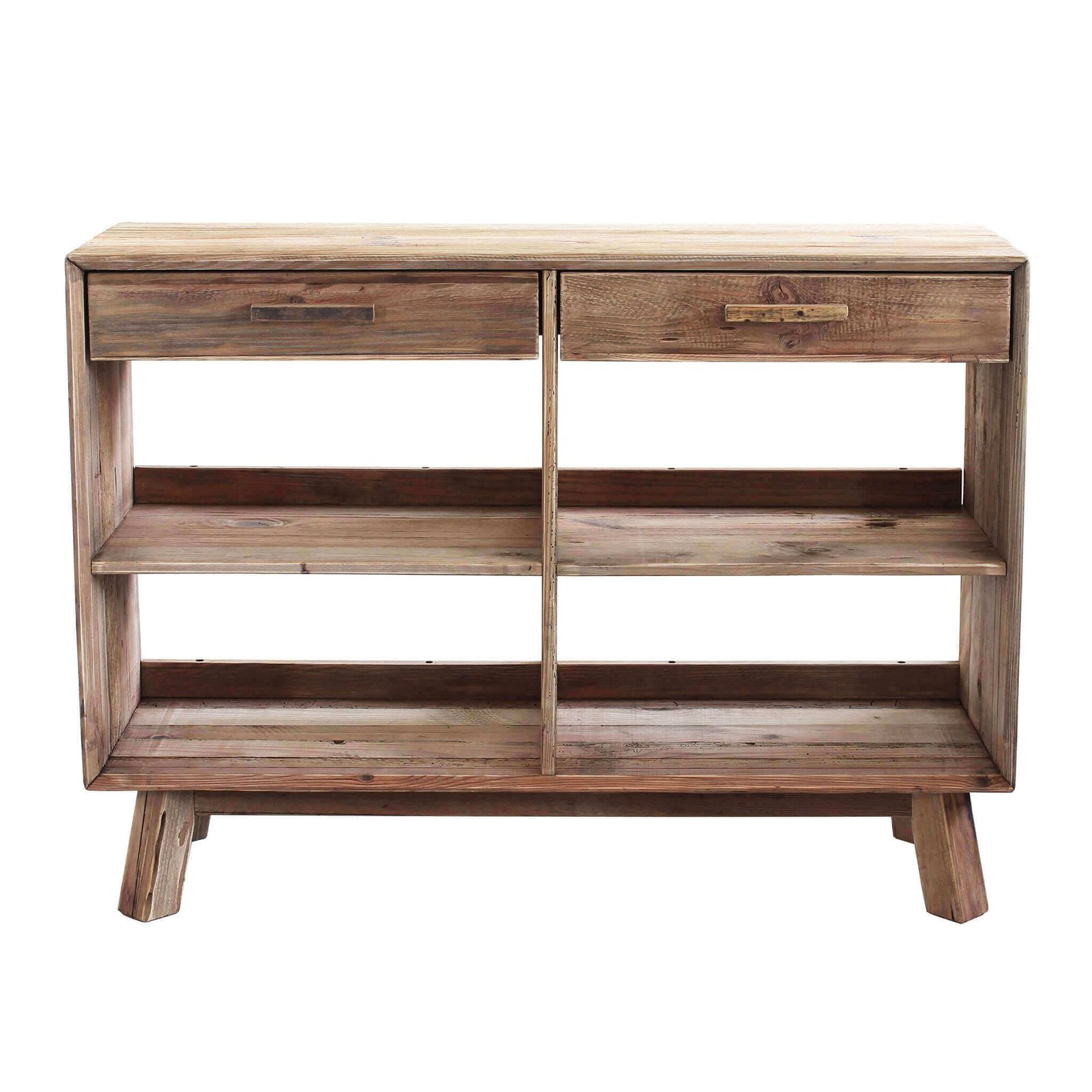Credenza con 2 cassetti in Pino riciclato cm 117 8x40x85 - PINE