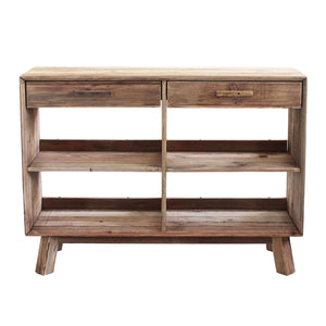 Credenza con 2 cassetti in Pino riciclato cm 117 8x40x85 - PINE