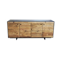 Madia 4 ante in Pino riciclato cm 180x48x76 - PINE