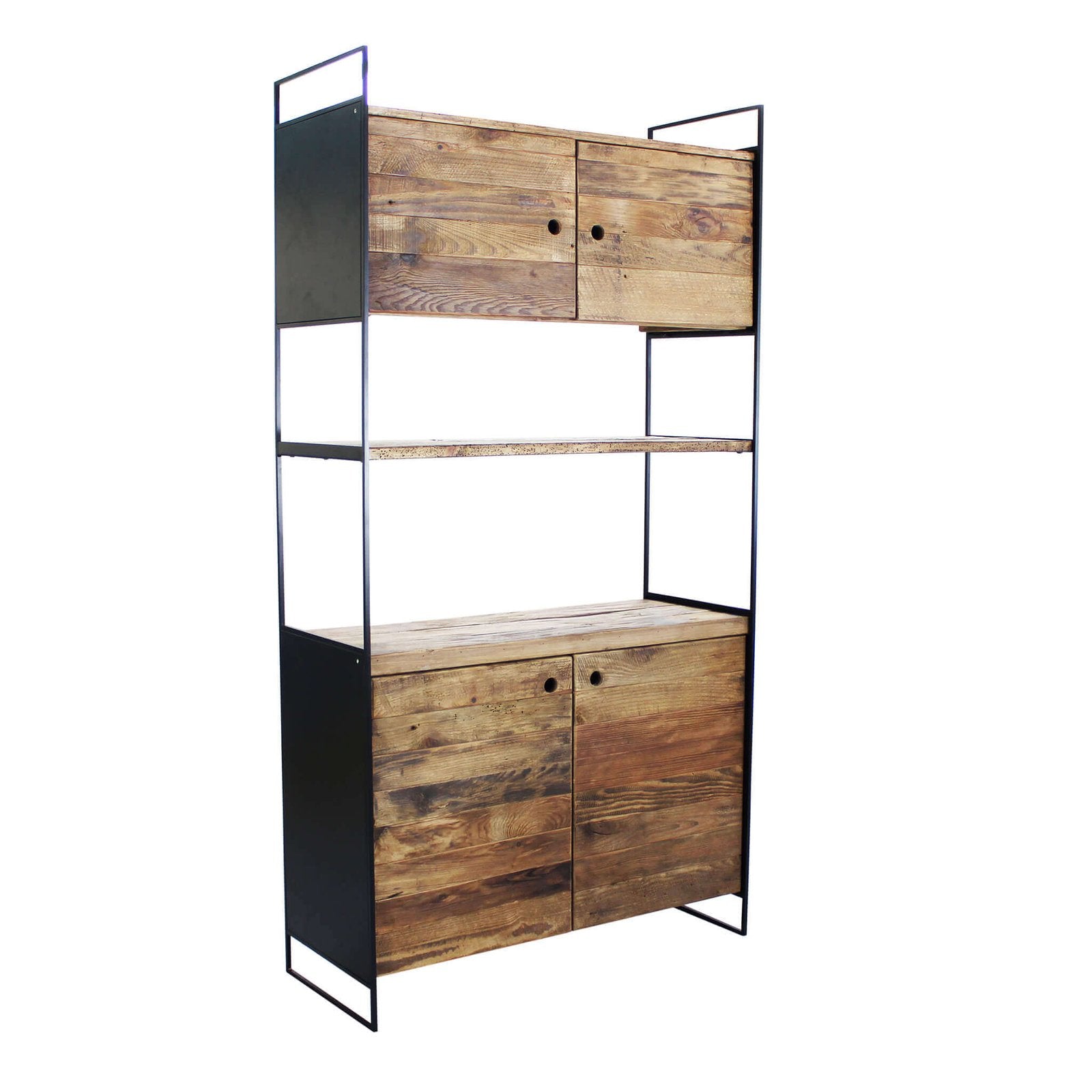 Credenza in Pino riciclato cm 99x40x190 - PINE