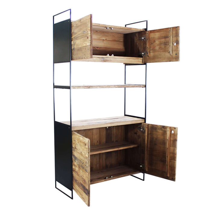 Credenza in Pino riciclato cm 99x40x190 - PINE