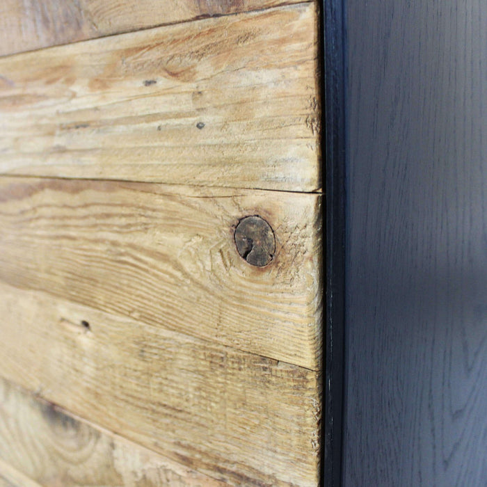 Madia 2 ante 3 cassetti in Pino riciclato cm 150x48x76 - PINE