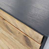 Madia 2 ante 3 cassetti in Pino riciclato cm 150x48x76 - PINE