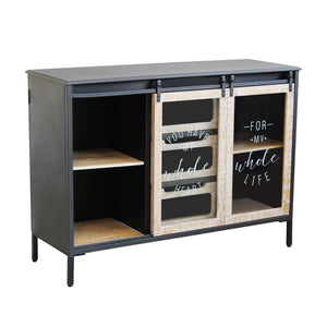 Madia in Acciaio Legno cm 108 5x38 5x79 - RANDOLPH