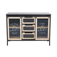 Madia in Acciaio Legno cm 108 5x38 5x79 - RANDOLPH