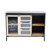 Madia in Acciaio Legno cm 108 5x38 5x79 - RANDOLPH