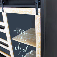 Madia in Acciaio Legno cm 108 5x38 5x79 - RANDOLPH