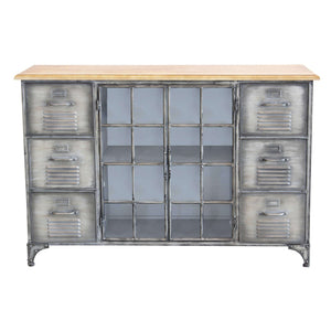 Madia in Acciaio Legno cm 124 5x40 5x83 - CHRISTMAS