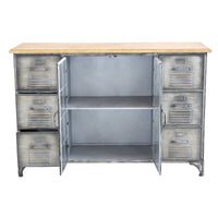 Madia in Acciaio Legno cm 124 5x40 5x83 - CHRISTMAS