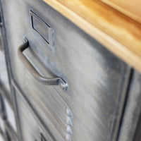 Madia in Acciaio Legno cm 124 5x40 5x83 - CHRISTMAS