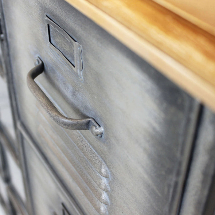 Madia in Acciaio Legno cm 124 5x40 5x83 - CHRISTMAS