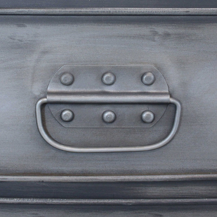 Madia per soggiorno Industrial in Acciaio cm 132 5x37 5x82 - HIRAM