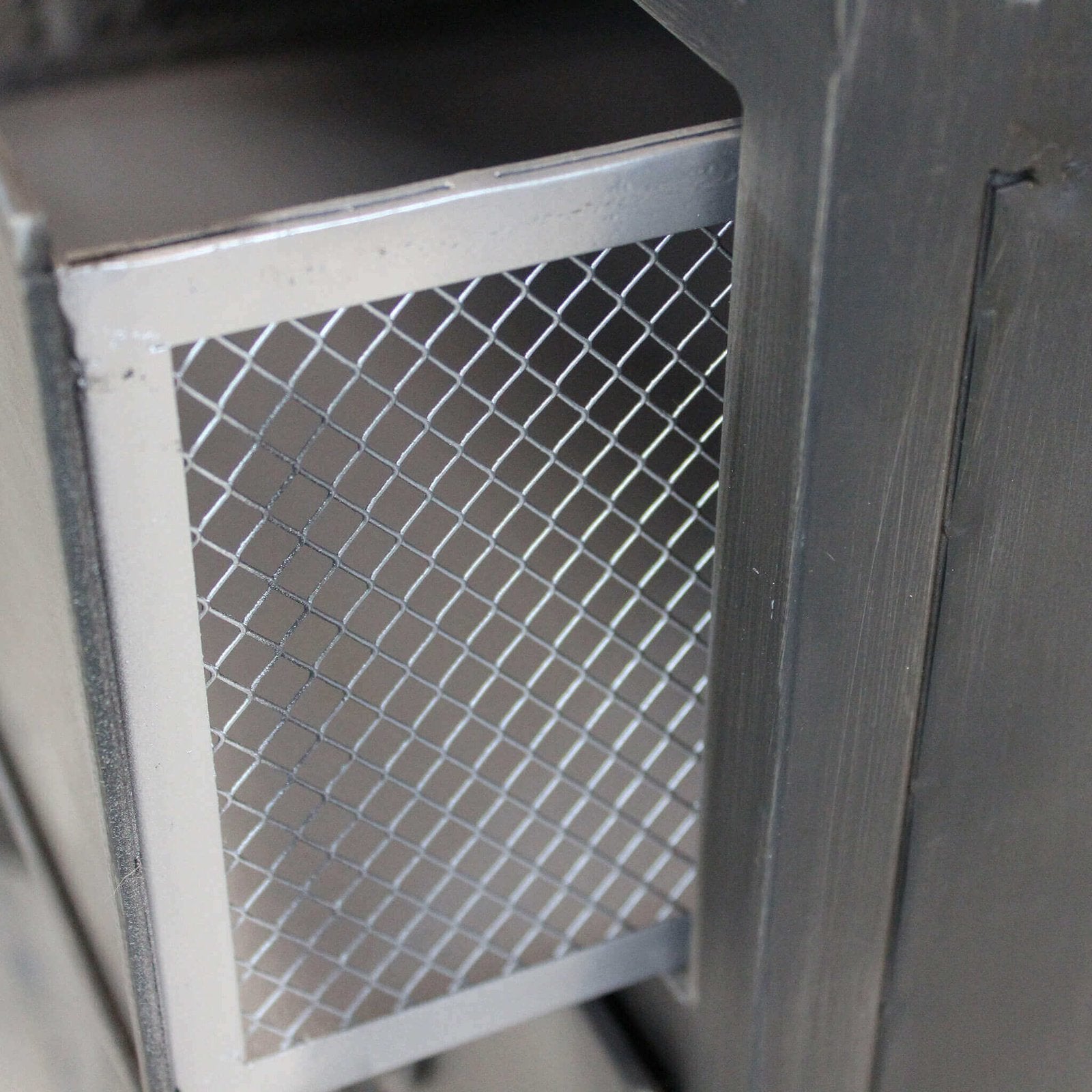 Madia per soggiorno Industrial in Acciaio cm 132 5x37 5x82 - HIRAM