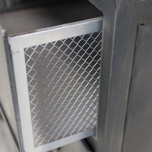 Madia per soggiorno Industrial in Acciaio cm 132 5x37 5x82 - HIRAM