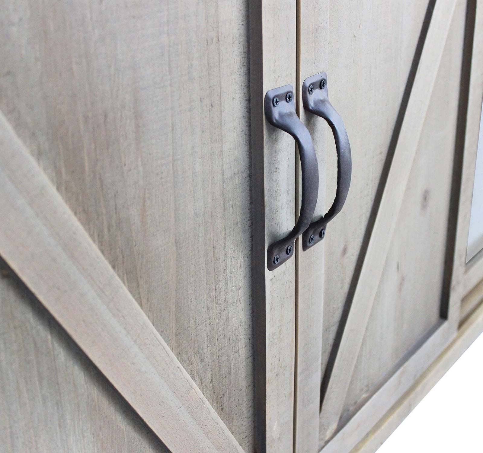 Madia per soggiorno Industrial in Acciaio Legno cm 142x41x76 - SHERLOCK