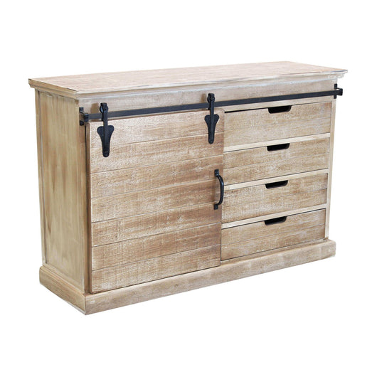 Madia per soggiorno Industrial in Legno Metallo cm 124x43x81 5 - JIM