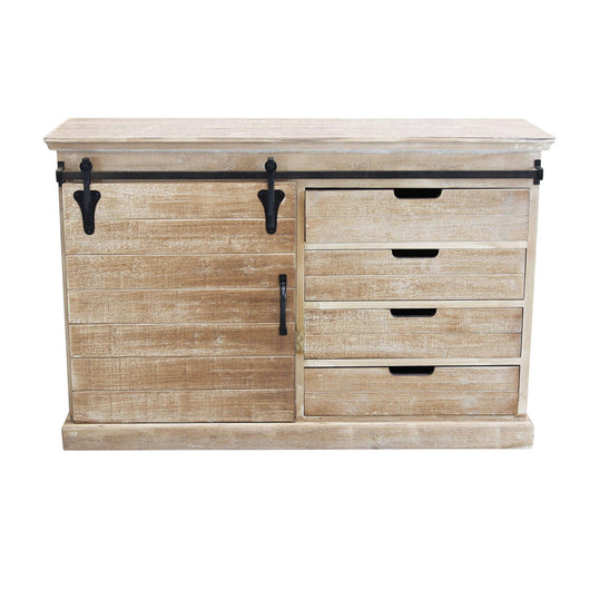 Madia per soggiorno Industrial in Legno Metallo cm 124x43x81 5 - JIM