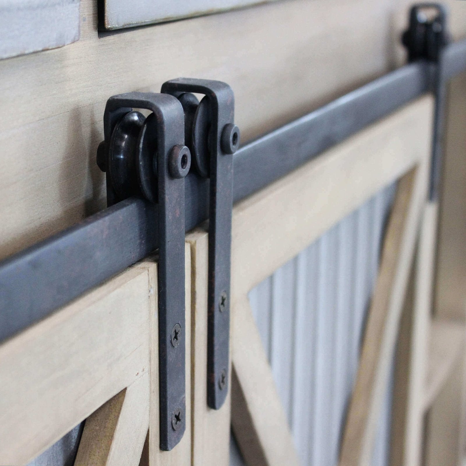 Madia Industrial in Legno Metallo cm 113x39 5x81 - REGINALD