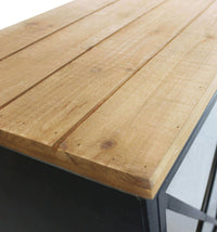 Madia per soggiorno Industrial in Legno Metallo cm 128x38x79 - GUS