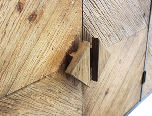 Madia Moderna a 4 ante in Legno Metallo cm 147x44x85 - IRVING