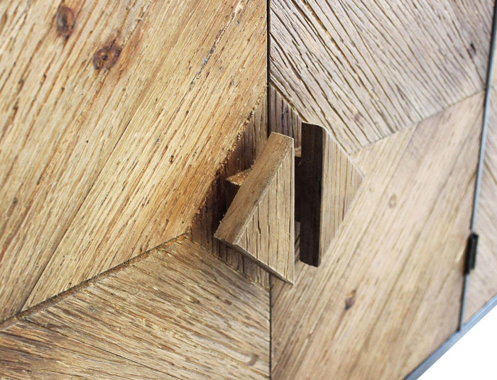 Madia Moderna a 4 ante in Legno Metallo cm 147x44x85 - IRVING