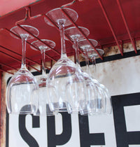 Mobile con portabottiglie in Legno Metallo cm 80 5x37x152 5 - RODOLPH