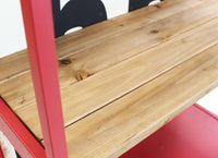 Mobile con portabottiglie in Legno Metallo cm 80 5x37x152 5 - RODOLPH