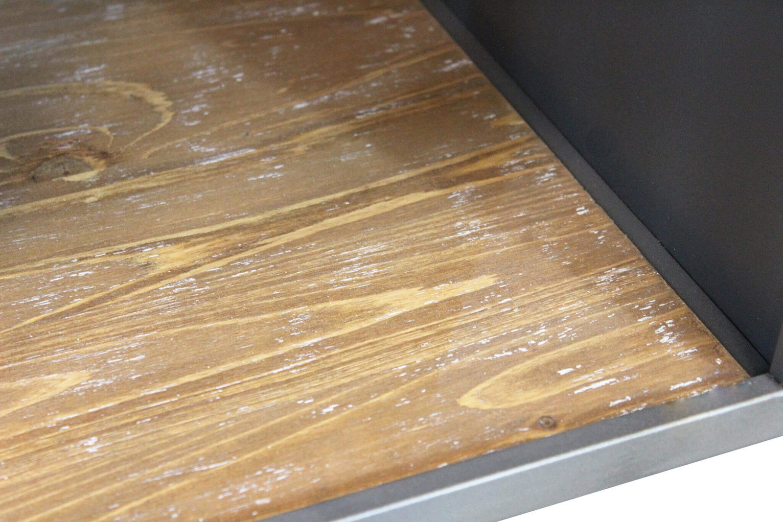 Madia Industrial con portabottiglie in Acciaio Legno cm 124x39 5x80 - GRENVILLE